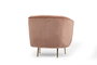 Atelier Del Sofa Piccoli (Bony) Sillón Orejero Rosa Terciopelo Patas Doradas Metálicas Glam